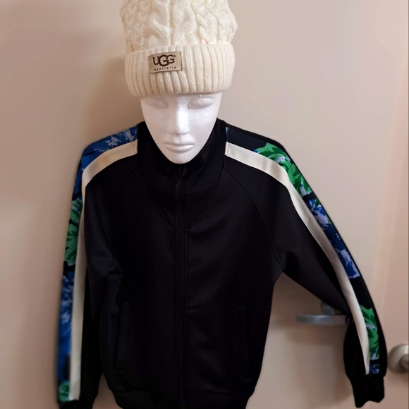 NIKE HIGH NECK FULL ZIP ABSTRACT SLEEVES LARGE TRACK JACKET UNISEX - Picture 2 of 8